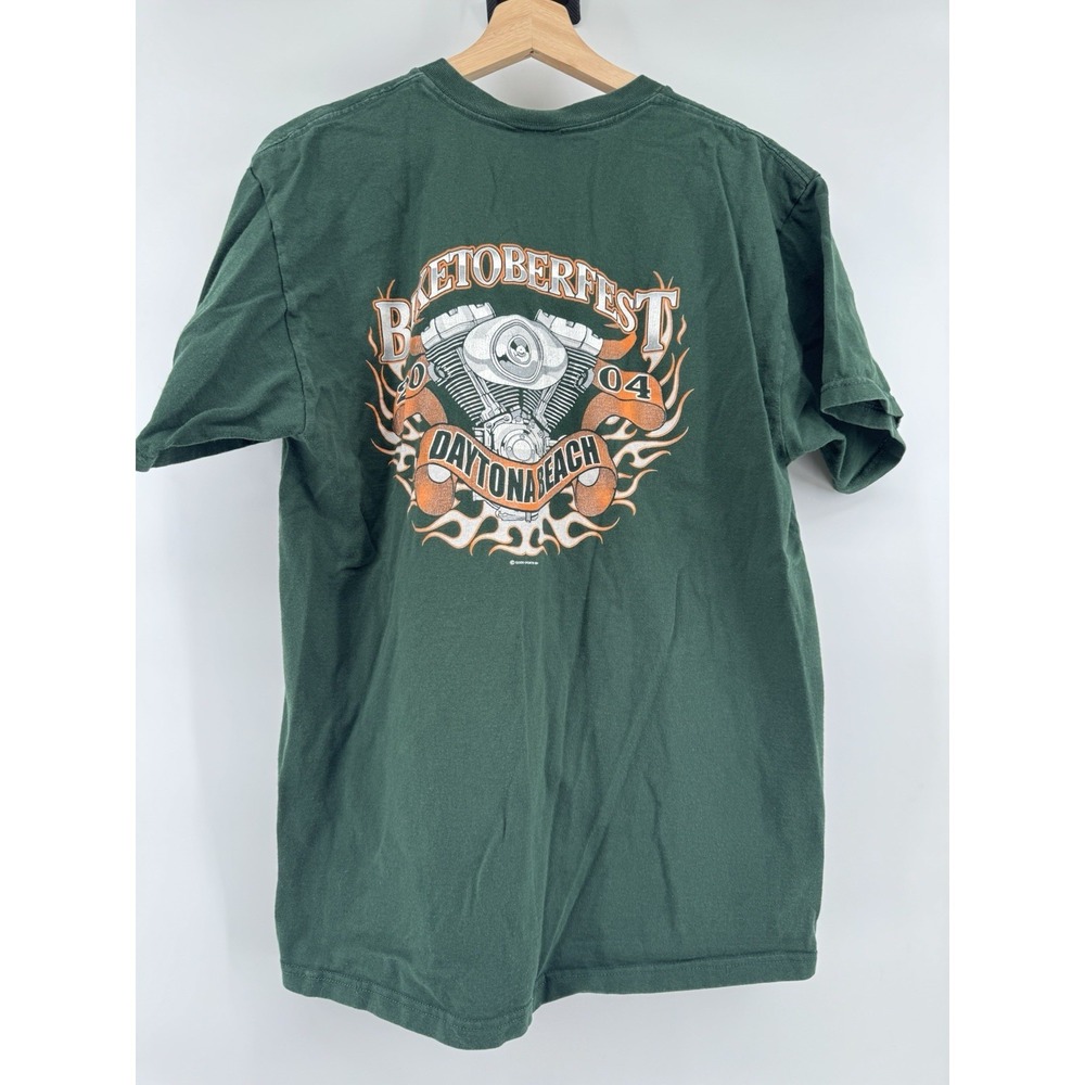 Biketoberfest Daytona Beach Mens T-shirt Sz L 2004 11th Anniversary Graphic Tee - Picture 4 of 5